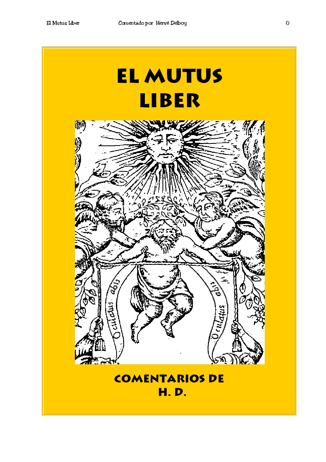 El Mutus Liber  -  Comentado por  Hervé Delboy