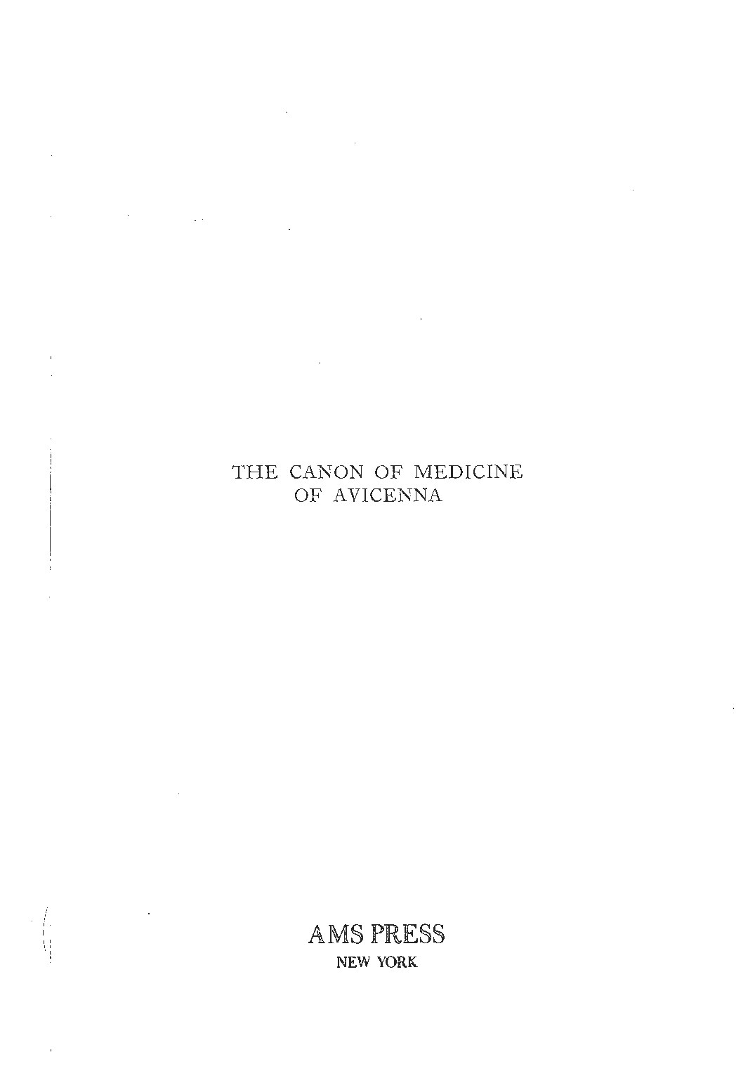El Canon de la Medicina de Avicena